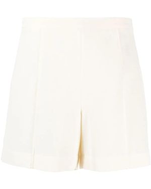 Vince Pantalones Cortos De Talle Alto - Blanco