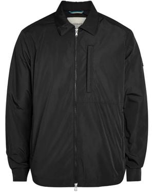 Sandbanks Zip-Up Shirt Jacket - Black
