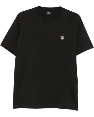 Paul Smith Logo-Patch T-Shirt - Black