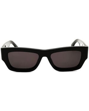 Palm Angels Lunettes De Soleil Auberry À Monture Rectangulaire - Black