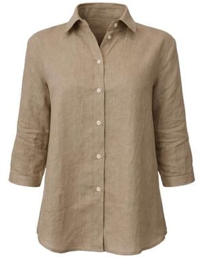 Marella Buttoned Long-Sleeve Shirt - Natural