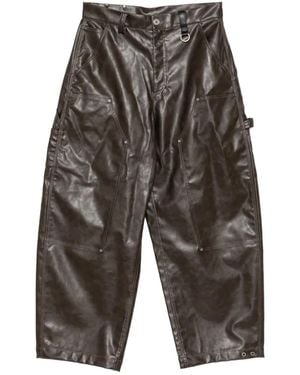 TEAM WANG design Reset Wide-Leg Trousers - Grey