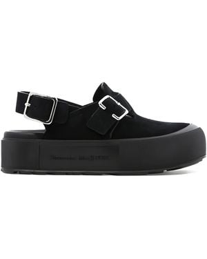 McQueen プラットフォーム サンダル - ブラック