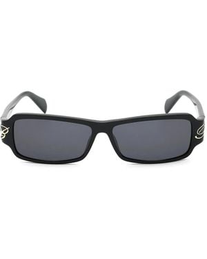 Blumarine Rectangular-Frame Sunglasses - Grey