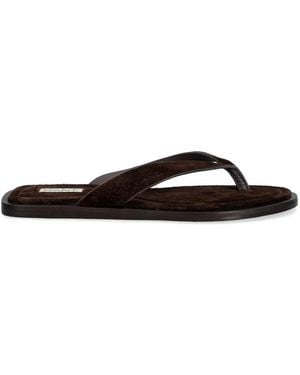 GANT Suede Thong-Strap Flip-Flops - White