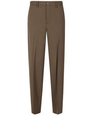 Briglia 1949 Charlotte Pressed-Crease Trousers - Natural