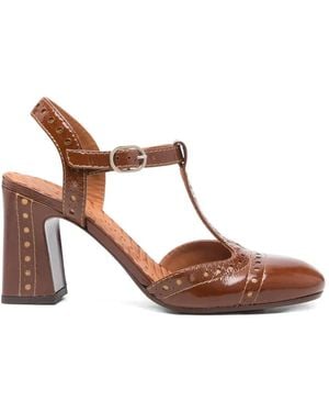 Chie Mihara Mira T-Strap Court Shoes - Brown