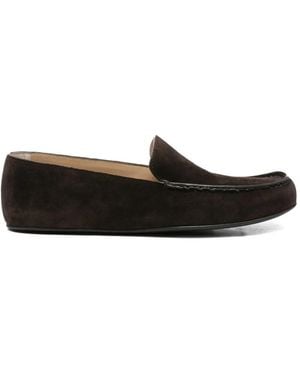 The Row Mocassini Con Cuciture Decorative - Nero