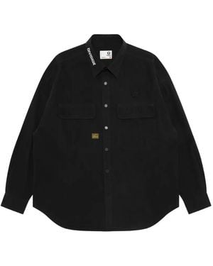 Aape By A Bathing Ape Logo-Patch Pocket Shirt - Black