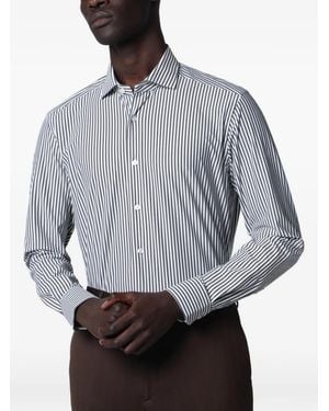 Xacus Buttoned Striped Shirt - Grey