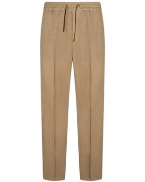 Altea Drawstring-Waist Trousers - Natural