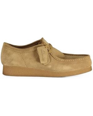 Clarks Wallabee Suede Loafers - White