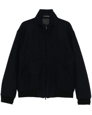 Giorgio Armani Zip-Front Patch-Pocket Jacket - Black