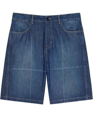 Givenchy Faded-Effect Shorts - Blue