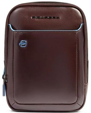 Piquadro Logo-Plaque Ipad Cross Body Bag - Purple