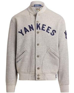 Polo Ralph Lauren Ny Yankees Bomber Jacket - Grey