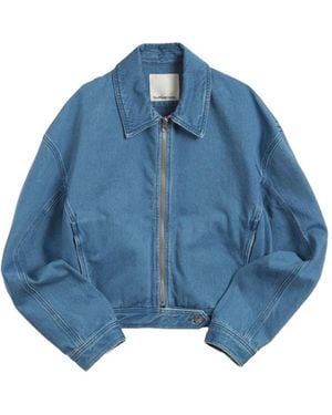 YMC Spencer Collar Zip Jacket - Blue