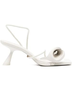 Cult Gaia 80Mm Ria Spiral Strap Sandals - White