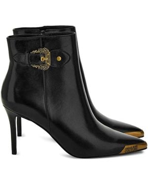 Versace Jeans Couture 90Mm Scarlett Buckle-Detail Ankle Boots - Black