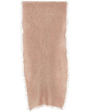 Mouleta Fringed-Edge Scarf - Natural