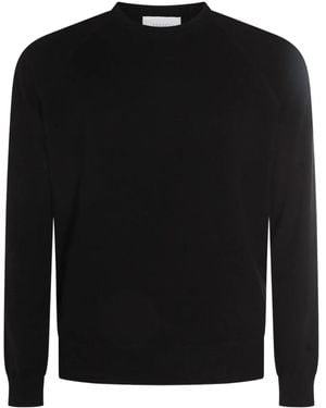 Malo Raglan-Sleeve Crew-Neck Sweater - Black