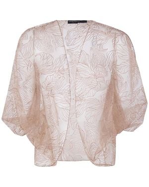 Emporio Armani Embroidered Cape - Pink