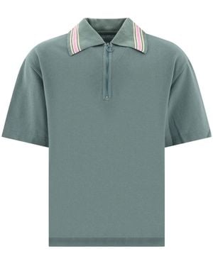 Kapital Poloshirt Mit Reißverschluss - Blau
