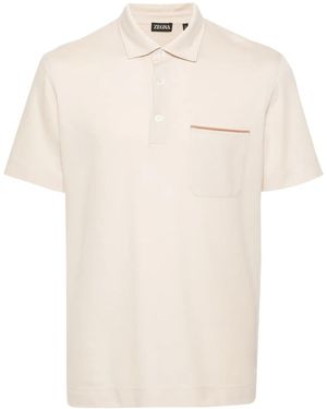 ZEGNA Piqué Polo Shirt - White