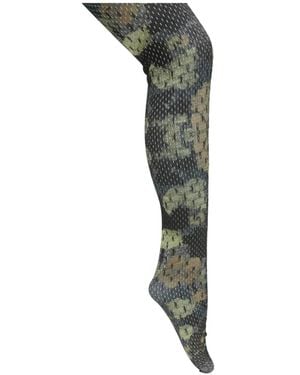 BARBARA BOLOGNA Graphic-Print Tights - Green