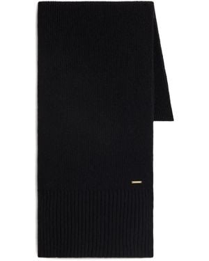 Woolrich Ribbed Cashmere Scarf - Black