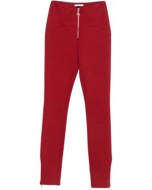 Patrizia Pepe Voorgevormde Broek Met Rits - Rood