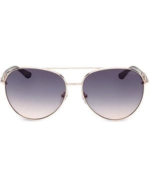 Guess Pilot-Frame Sunglasses - Purple