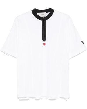 Coperni Zipper Neck T-Shirt - White