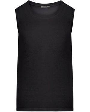 Transit Wide-Shoulder Jersey Tank Top - Black