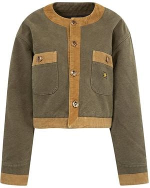 R13 Cord Trimmed Chore Jacket - Green