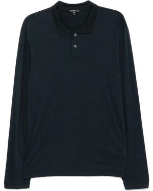 James Perse Luxe Lotus Polo Shirt - Black