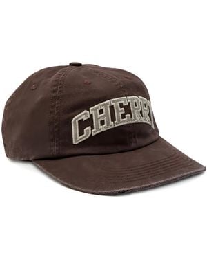 CHERRY LA Baseballkappe Mit Stickerei - Braun