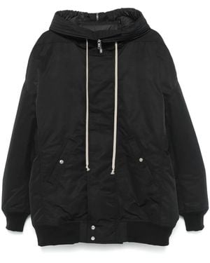 Rick Owens Hooded Bomber Jacket - Black