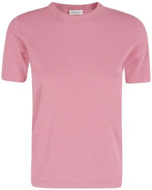 Roberto Collina Fine-Knit T-Shirt - Pink