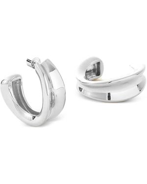 Jenny Bird Doune Hoop Earrings - White
