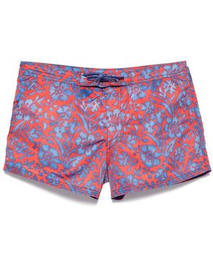 ERL Floral-Print Swim Shorts - Red