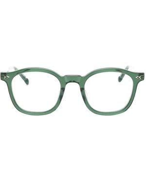 Matsuda Round-Frame Glasses - Green