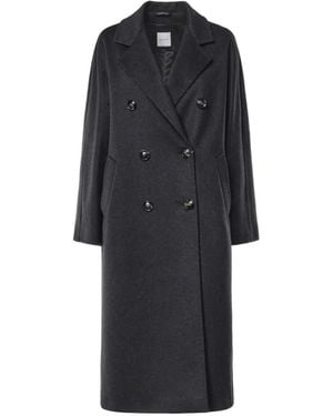 Alisheva Manteau Croisé À Revers Crantés - Blue