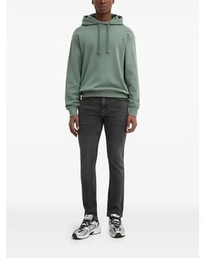HUGO Logo-Detail Hoodie - Green