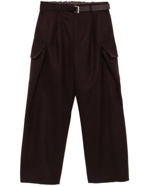 Sacai Belted Cargo Trousers - Grey