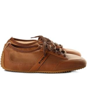 Givenchy Lace-up panelled trainers - Braun