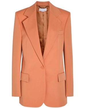 Stella McCartney Notched-Lapel Single-Breasted Blazer - Orange