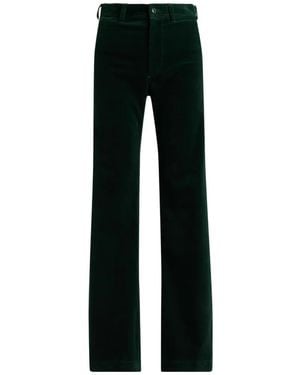 Polo Ralph Lauren Pantalon Beaton Évasé En Velours Côtelé - Black