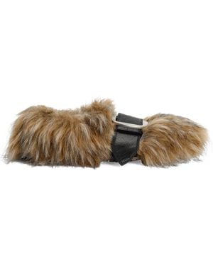 Dolce & Gabbana Loafer Mit Pelzschnalle - Braun