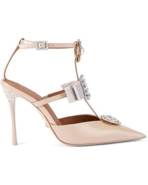 Kurt Geiger Bow Point Gladiator Embellished Pumps - White